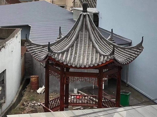 古建六角涼亭